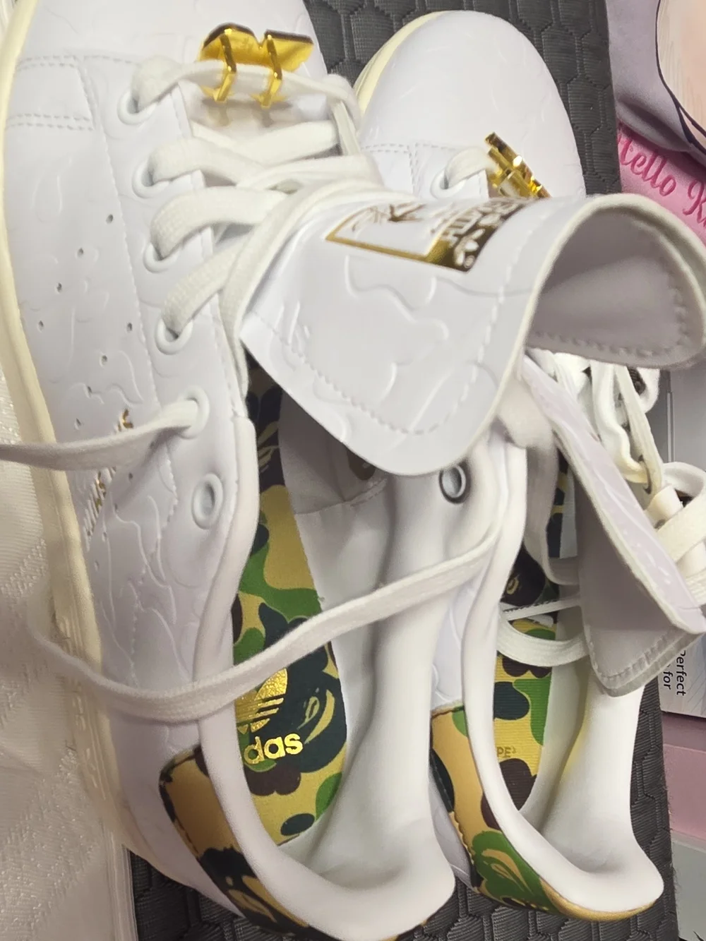 adidas Stan Smith x A Bathing Aps Wite Leather Sneakers